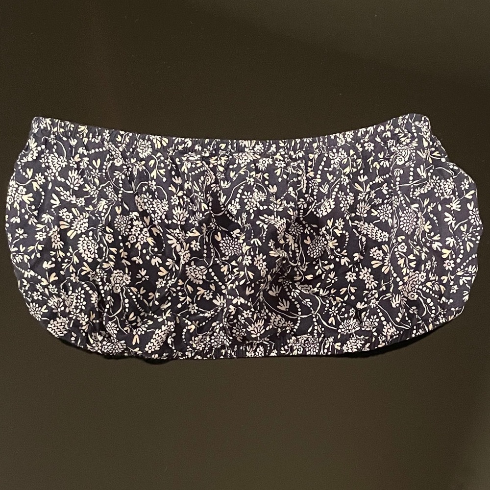 Floral bandeau tube top